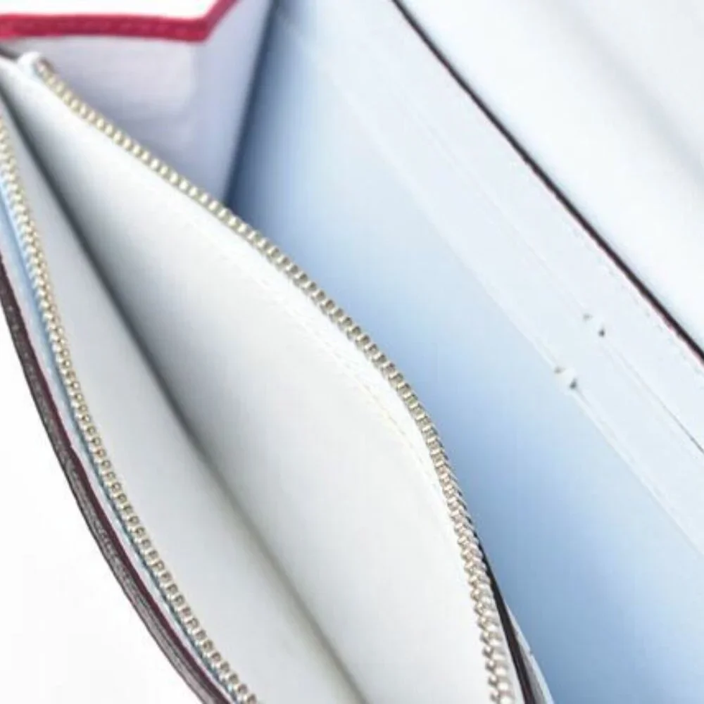 Christian Dior Wallet Long Wallet Diorissimo Bicolor Rose Pink